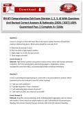 RN ATI Comprehensive Exit Exam &lpar;Version 1&comma; 2&comma; 3&comma; 4&rpar; With Questions And Revised Correct Answers & Rationales &lpar;2026 &sol; 2027&rpar; 100&percnt; Guaranteed Pass &vert;&vert;Complete A&plus; Guide