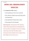 History 1020 FINAL Exam Practice Test &vert; 200 Questions with Answer Key & Explanations &vert; Pass Your U&period;S&period; History Survey &lpar;Reconstruction to Present&rpar;
