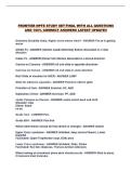 FRONTIER NPTE STUDY SET FINAL WITH ALL QUESTIONS AND 100&percnt; CORRECT ANSWERS LATEST UPDATE&excl;&excl;