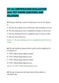 CIT 594 CERTIFICATION EVALUATION 2026 TEST PAPER QUESTIONS AND SOLUTIONS