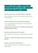 BUSMHR 3200 EXAM 3 CERTIFICATION EVALUATION TEST 2026 FULL QUESTIONS AND ANSWERS EXPERT VERIFIED