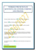 WORKDAY PRO HCM EXAM QUESTIONS AND ANSWERS &lpar;VERIFIED AND UPDATED&rpar;