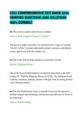 CGSS COMPREHENSIVE TEST BANK 2026 VERIFIED QUESTIONS AND SOLUTIONS 100&percnt; CORRECT