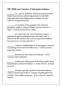 MKT 202 Exam 2 Questions With Complete Solutions