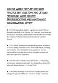 CAL FIRE WEEKLY FIREPUMP CERT 2026  PRACTICE TEST QUESTIONS AND DETAILED  FIREGROUND WATER DELIVERY  TROUBLESHOOTING AND MAINTENANCE  BREAKDOWN FULL REVIEW