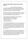 UO BA 318 Online Midterm Questions With Complete Solutions