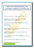 SAFE 5&period;0 EXAM QUESTIONS AND ANSWERS &lpar;VERIFIED AND UPDATED&rpar;