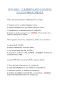 NFPA 1002 - QUESTIONS AND ANSWERS &vert; SOLVED 100&percnt; CORRECT