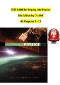 Inquiry into Physics &lpar;8th Edition&rpar; &ndash; Study Guide & Practice Questions &lpar;Chapters 1&ndash;12&rpar;