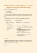 BSN 206 Week 12 Lesson Notes 2026&colon; Terms & Complete Definitions &vert; 100&percnt; Correct &lpar;Nightingale College&rpar; 