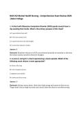 NUR 252 Mental Health Nursing - Comprehensive Exam Review 2026 &vert;Galen College