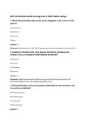 NUR 252 Mental Health Nursing Exam 1 2026 &vert;Galen College