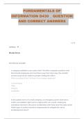 D430 FUNDAMENTALS OF INFORMATION QUIZES AND REPLIES
