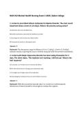 NUR 252 Mental Health Nursing Exam 2 2026 &vert;Galen College