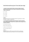 NUR 252 Mental Health Nursing Exam 3 Practice 2026 &vert;Galen College