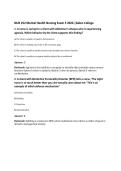 NUR 252 Mental Health Nursing Exam 5 2026 &vert;Galen College