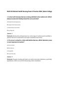 NUR 252 Mental Health Nursing Exam 6 Practice 2026 &vert;Galen College