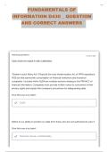 FUNDAMENTALS OF INFORMATION SECURITY D430