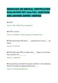 ENDEAVOR AIR MEDICAL CERTIFICATION EVALUATION TEST 2026 FULL QUESTIONS AND ANSWERS EXPERT VERIFIED