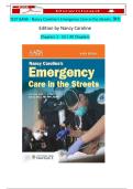 Emergency Care in the Streets 9th Edition by Nancy Caroline Test Bank Questions and Answers &vert; Paramedic Exam Prep Study Guide &vert; Verified Solutions 2026
