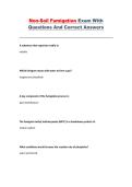 Non-Soil Fumigation Exam Practice Q&A