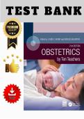 Test bank for Obstetrics by Ten Teachers 21st Edition &vert; All chapters &lpar; 1- 16&rpar; 
