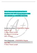 Test Bank &ndash; Relias Advanced Dysrhythmia Exam A &lpar;2026&ndash;2027&rpar; &vert; Questions & Verified Correct Answers &lpar;A&plus; Graded&rpar;
