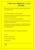 CWB 2 ALL MODULE  EXAMS QUESTIONS AND ANSWERS 2026 - 2027