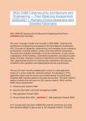 WGU D488 CYBERSECURITY ARCHITECTURE AND ENGINEERING &ndash; FINAL OBJECTIVE ASSESSMENT &vert; 2026&sol;2027 &vert; MULTIPLE-CHOICE QUESTIONS WITH DETAILED RATIONALES