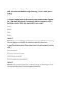 NUR 265 Advanced Medical-Surgical Nursing - Exam 1 2026 &vert;Galen College