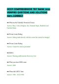 HCCP COMPREHENSIVE TEST BANK 2026 VERIFIED QUESTIONS AND SOLUTIONS 100&percnt; CORRECT