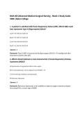 NUR 265 Advanced Medical-Surgical Nursing - Week 1 Study Guide 2026 &vert;Galen College