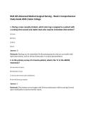NUR 265 Advanced Medical-Surgical Nursing - Week 3 Comprehensive Study Guide 2026 &vert;Galen College