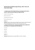 NUR 265 Advanced Medical-Surgical Nursing - Week 7&colon; Burns and Shock &vert;Galen College