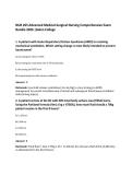 NUR 265 Advanced Medical-Surgical Nursing Comprehensive Exam Bundle 2026 &vert;Galen College
