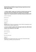 NUR 265 Advanced Medical-Surgical Nursing Comprehensive Exam 2026 &vert;Galen College
