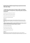 NUR 265 Advanced Medical-Surgical Nursing Comprehensive Review 2026 &vert;Galen College
