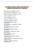 KETTERING CLINICAL SIMULATION EXAM WITH COMPLETE SOLUTIONS 100&percnt; VERIFIED&excl;&excl;