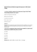 NUR 265 Advanced Medical-Surgical Nursing Exam 5 2026 &vert;Galen College