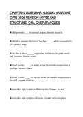 CHAPTER 4 HARTMANS NURSING ASSISTANT  CARE 2026 REVISION NOTES AND  STRUCTURED CNA OVERVIEW GUIDE
