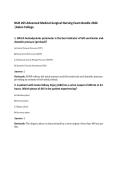 NUR 265 Advanced Medical-Surgical Nursing Exam Bundle 2026 &vert;Galen College