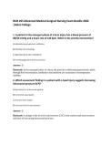 NUR 265 Advanced Medical-Surgical Nursing Exam Bundle 2026 &vert;Galen College