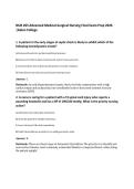 NUR 265 Advanced Medical-Surgical Nursing Final Exam Prep 2026 &vert;Galen College