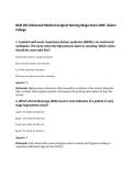 NUR 265 Advanced Medical-Surgical Nursing Mega Exam 2026 &vert;Galen College