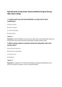 NUR 265 Week 4 Study Guide&colon; Advanced Medical-Surgical Nursing 2026 &vert;Galen College