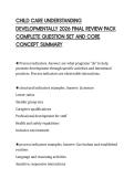 CHILD CARE UNDERSTANDING  DEVELOPMENTALLY 2026 FINAL REVIEW PACK  COMPLETE QUESTION SET AND CORE  CONCEPT SUMMARY