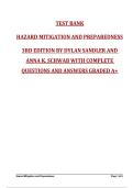 EMT&sol;EMR 301 &ndash; Test Bank for Hazard Mitigation and Preparedness 3rd Edition by Dylan Sandler & Anna K&period; Schwab &ndash; Complete Questions and Answers