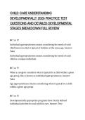 CHILD CARE UNDERSTANDING  DEVELOPMENTALLY 2026 PRACTICE TEST  QUESTIONS AND DETAILED DEVELOPMENTAL  STAGES BREAKDOWN FULL REVIEW
