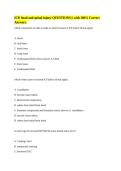 ICP&comma; head and spinal injury QUESTIONS &vert;&vert; with 100&percnt; Correct Answers&period;