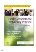 Complete Test Bank for Health Assessment for Nursing Practice 8th Edition by Susan Fickertt&comma; Jean Wilson & Foret Giddens &vert; All Chapters &vert; Latest Edition 2025&sol;2026 &vert; Complete Solution Guide &vert; Already Graded A&plus;